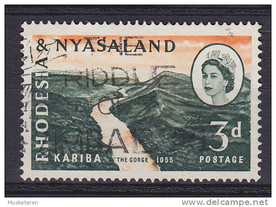 Rhodesia & Nyassaland 1960 Mi. 34      3 P Kariba-Wasserkraftwerk Kariba-Enge - Rhodesia & Nyasaland (1954-1963)