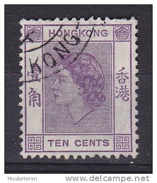 Hong Kong 1954 Mi. 179      10 C Königin Queen Elizabeth II. - Oblitérés