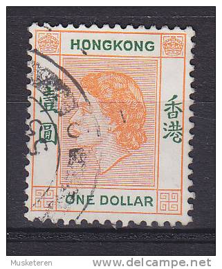 Hong Kong 1954 Mi. 187      1 $ Königin Queen Elizabeth II. - Gebruikt