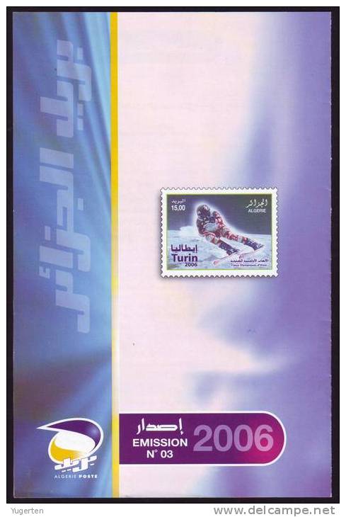 ALGERIA - 2006 - Official Brochure - Turin Winter Olympic Olympics Notice - Torino  Jeux Olympiques Ski Esquí Sciare - Winter 2006: Turin