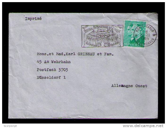 Monaco 1984 Cirque Circo Zirkus Arts Sp1986 - Circo