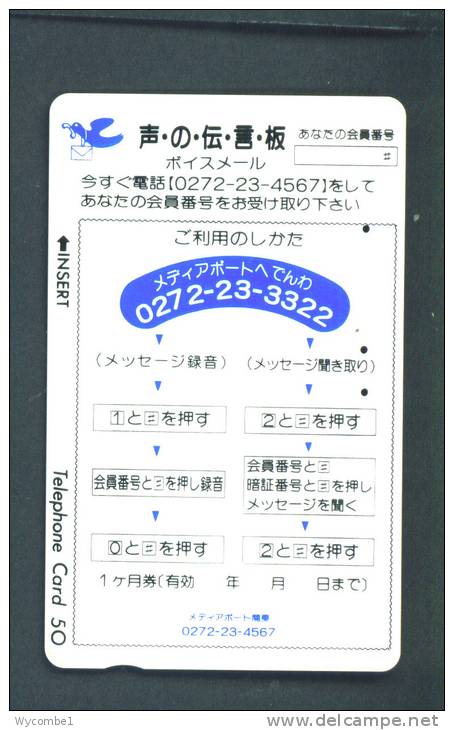 JAPAN  -  Magnetic Phonecard As Scan (110-011) - Japan