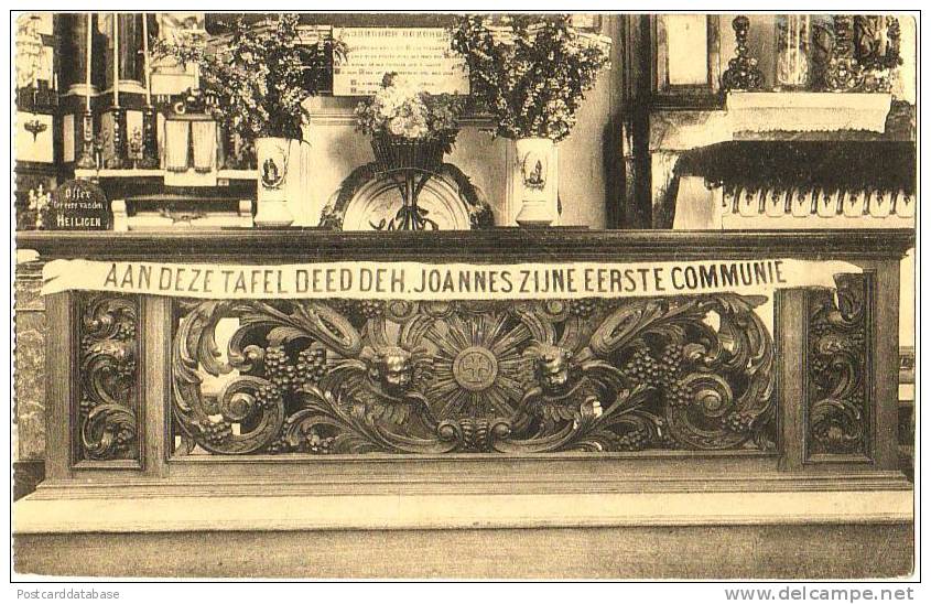 Diest - Oude Communiebank In O. L. Vrouwekerk - Diest