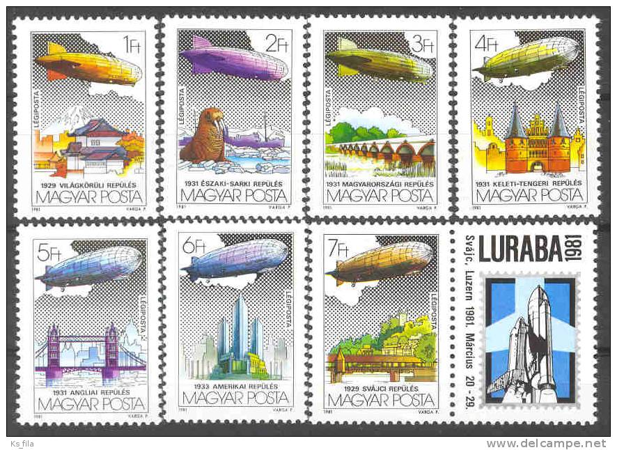 HUNGARY - 1981. AIR Luraba International Exhibition Of Aero- And Astro-philately - MNH - Ungebraucht