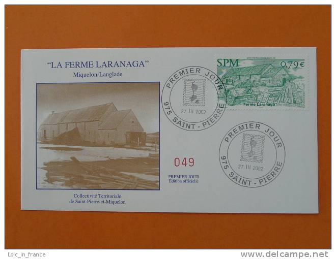 Ferme Laranaga FDC St Pierre Et Miquelon 403 - FDC