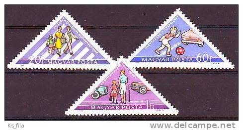 HUNGARY - 1964. Road Safety - MNH - Unused Stamps