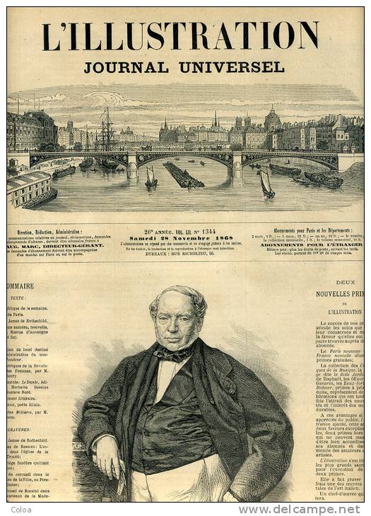Les Funérailles De Rossini 1868 - Zeitschriften - Vor 1900