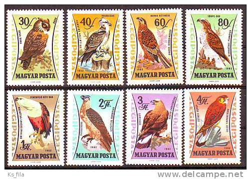 HUNGARY - 1962. AIR Birds Of Prey - MNH - Nuevos