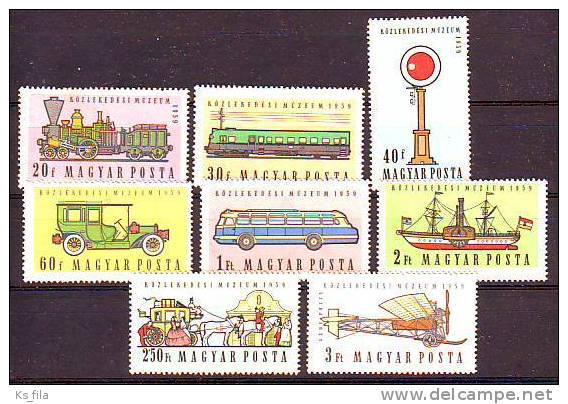 HUNGARY - 1959. Transport Museum Issue - MNH - Neufs