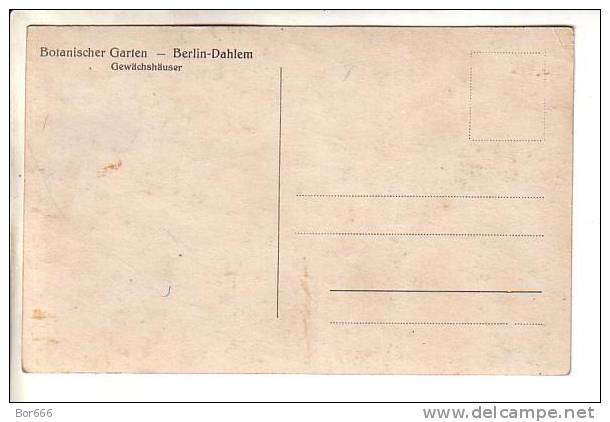 OLD GERMANY POSTCARD - Berlin - Botanischer Garten - Dahlem