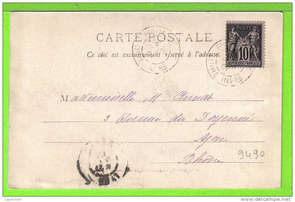 PAIMBOEUF / CHALOUPES ET CANOTS DE PECHE / Carte Centenaire écrite En 1900 (Scan Recto-verso ) - Paimboeuf