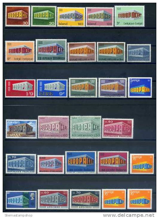 EUROPA - 1969, 28 SETS - V5740 - 1969