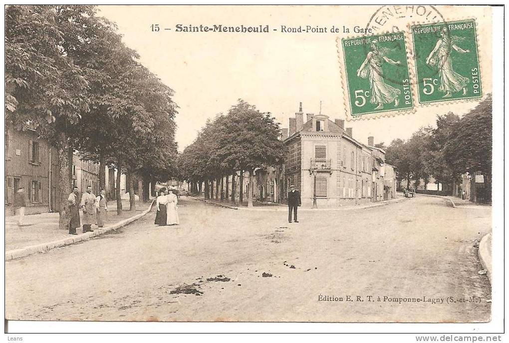 SAINTE MENEHOULD  Rond Point De La Gare No15  ERT - Sainte-Menehould