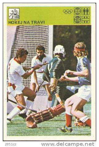 SPORT CARD No 262 - GRASS HOCKEY, Yugoslavia, 1981., 10 X 15 Cm - Tarjetas