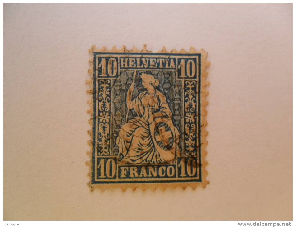 Helvetia Assise  Dentelé 1862 - 31  Cote 1,00 Fr - Used Stamps