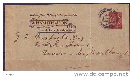 GREAT  BRITAIN - EDOUART VII - NEWSPAPER - 1 1/2 D - LONDON - 1902 - Lettres & Documents