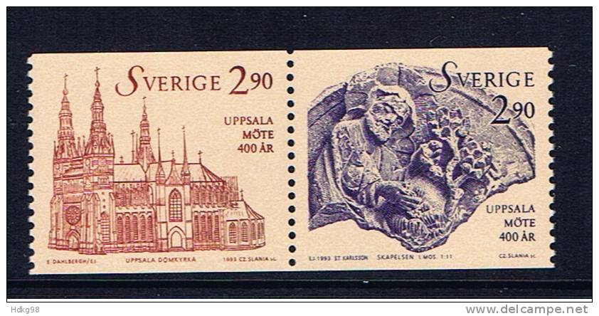 S Schweden 1993 Mi 1770-71 Mnh Uppsala - Nuevos