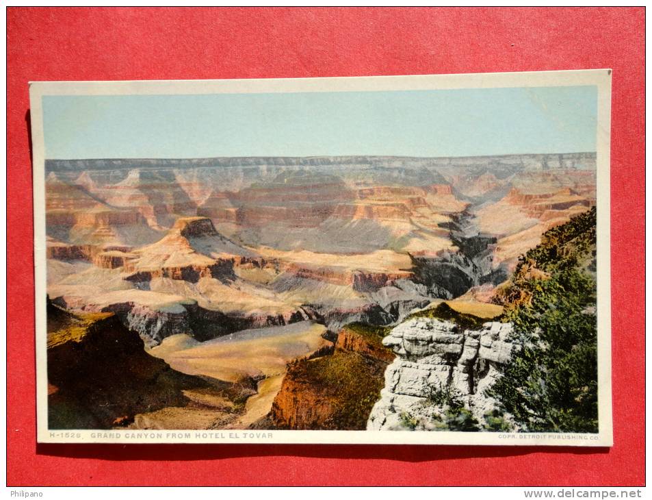 - Arizona > Grand Canyon  Detroit Publishing -H 1528 From Hotel El Tovar  -- Ref 524 - Grand Canyon