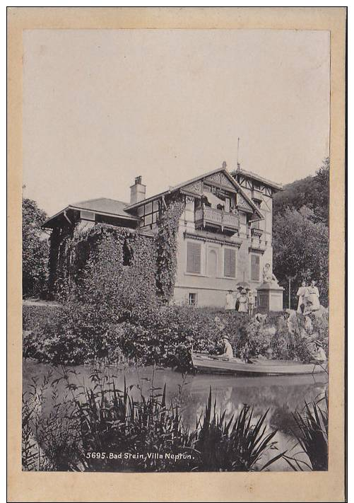 Kamnik Bad Stein - Villa Neptun Carton Foto Pre 1900 - Slovenia