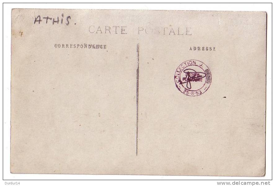 ATHIS (Orne )  Carte Photo.... Défilé De Char... ( Carte Animée...) - Athis De L'Orne