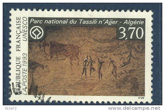 France - Service 111 Oblitéré - Patrimoine Mondial: Parc National Du Tassili N´Ajjer En Algérie - Used