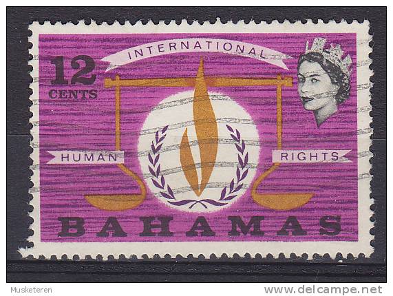 Bahamas 1968 Mi. 275      12 C Königin Queen Elizabeth II. & Internationales Jahr Der Menschenrechte Human Rights - 1963-1973 Ministerial Government