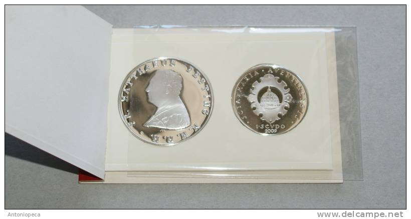 SMOM 2009 OFFICIAL SILVER  COINS , 1 AND 2 SCUDI - VERY LIMITED EDITION - Malta, Sovr. Mil. Ordine Di