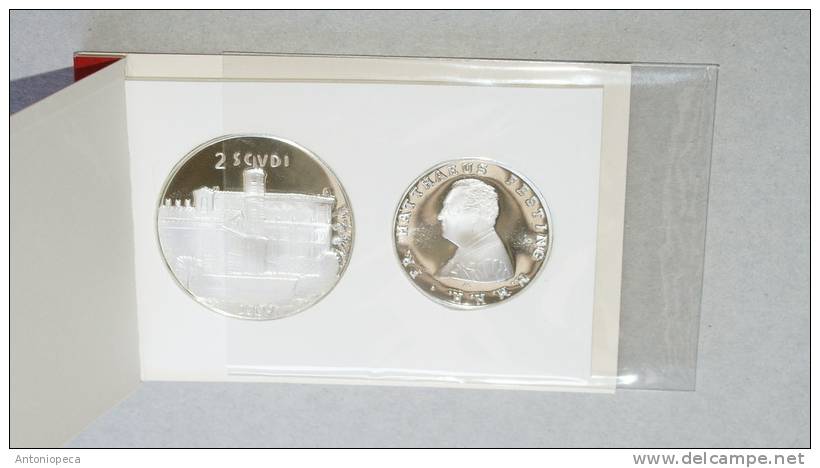 SMOM 2009 OFFICIAL SILVER  COINS , 1 AND 2 SCUDI - VERY LIMITED EDITION - Malta, Sovr. Mil. Ordine Di