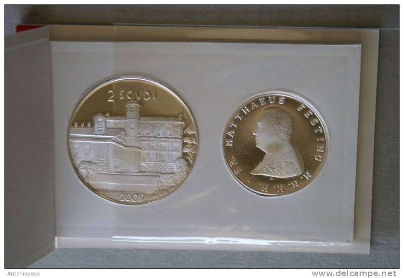 SMOM 2009 OFFICIAL SILVER  COINS , 1 AND 2 SCUDI - VERY LIMITED EDITION - Malta, Sovr. Mil. Ordine Di