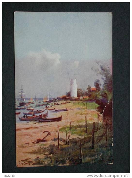 Ref1750 CPA Arcachon Pointe De L'Aiguilhon - Aquarelle - Sites De France Eugène Bourgeois - S. III N°1, L & M. - Bourgeois