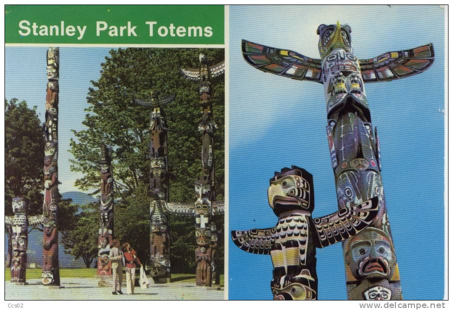 Stanley Park Totems Vancouver Canada - Vancouver