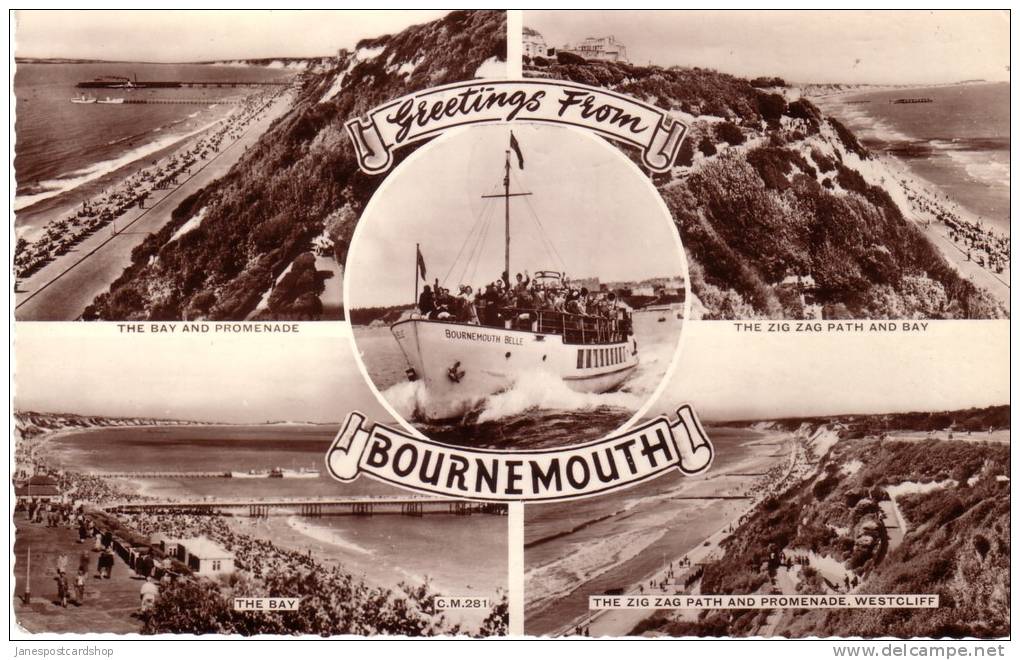 - BOURNEMOUTH MULTI-VIEW INCLUDING BOURNEMOUTH BELLE DAY TRIP BOAT - Bournemouth (hasta 1972)