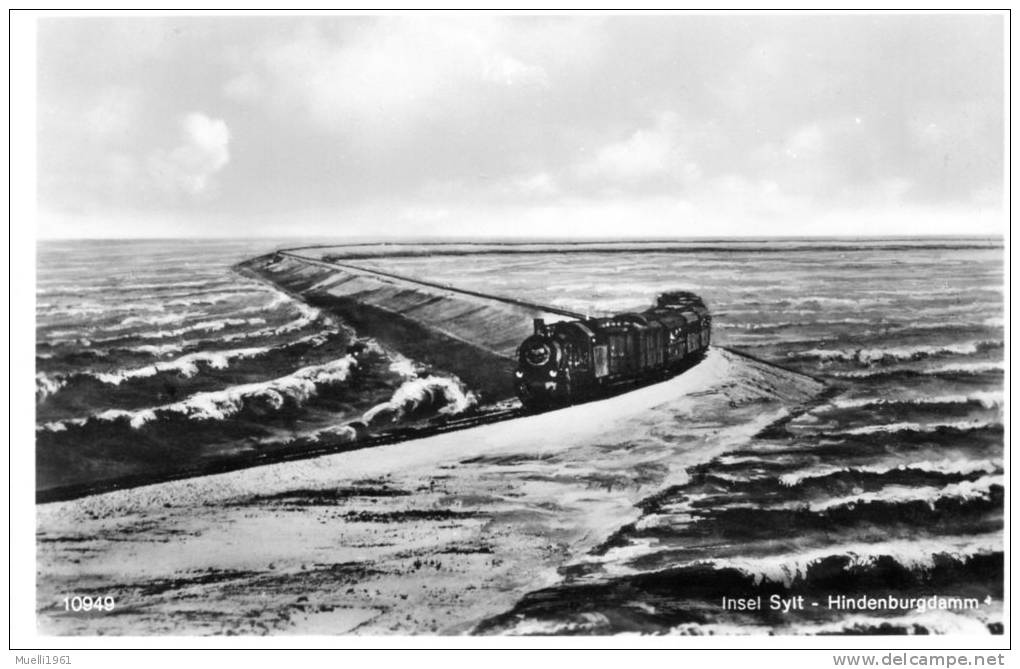 Insel Sylt, Hindenburgdamm, Ungel. - Sylt