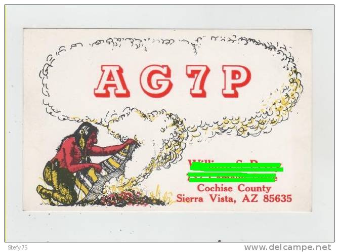 Cochise County Sierra Vista  Qsl Radio Amatori - Otros & Sin Clasificación