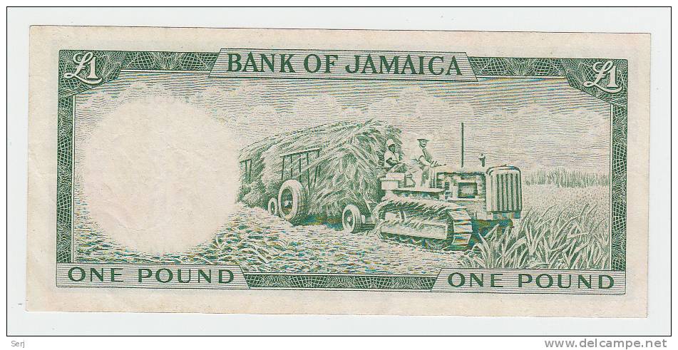 Jamaica 1 Pound 1960 (1964) VF++  P 51Cd  51C D - Jamaica