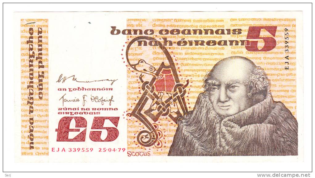 Ireland 5 Pounds 1979 VF++ P 71c  71 C - Ireland