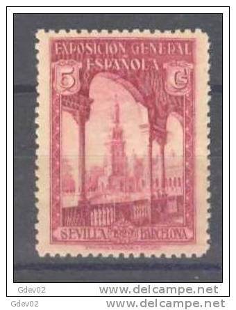 ES436-A524TEXI-CG.España.Spain.Espagne.EXPOSICION  DE SEVILLA BARCELONA..1929.(Ed 436**)sin Charnela.MAGNIFICO - Other & Unclassified