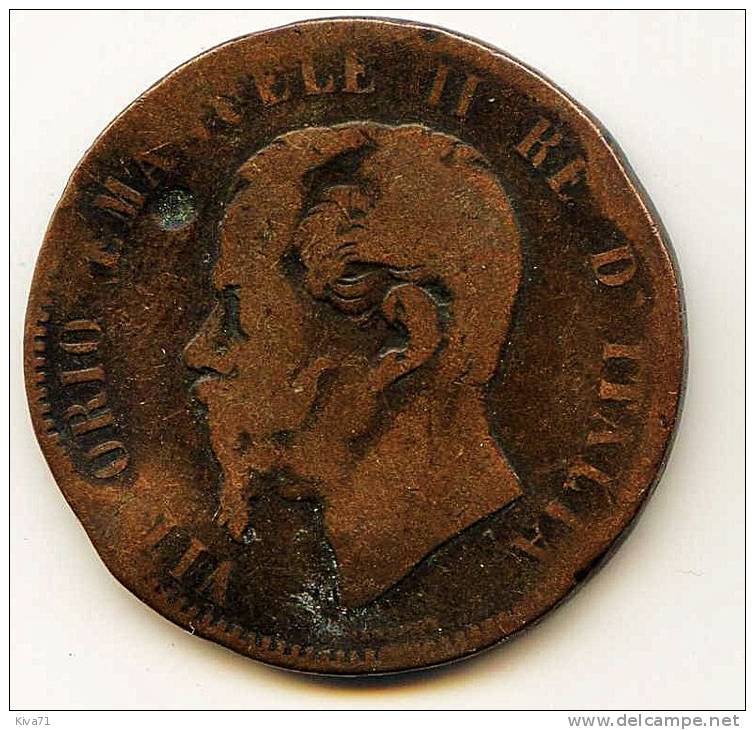 10 Centimi  "ITALIE"   1867 N TB/F+ - 1861-1878 : Victor Emmanuel II