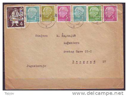 GERMANY -  HEUSS  On COVER  - 1954 - Storia Postale