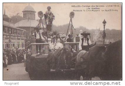 BELGIQUE:BRUXELLES:1910:C Ortège Des Saisons.Juillet 1910.Les ABEILLES.Char Tiré Par Chevaux.Bon état. - Festivals, Events