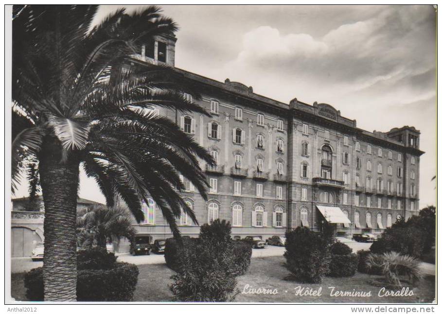 Militär-Transporter Automobil Hotel Terminus Corallo Livorno Sw 15.8.1956 Nr. 36nach Salzgitter - Livorno