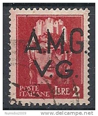 1945-47 TRIESTE AMG VG  USATO IMPERIALE 2 LIRE - RR10243 - Gebraucht