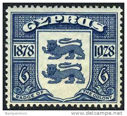 Cyprus #119 Mint Hinged 6pi Badge Of Colony From 1928 - Chypre (...-1960)