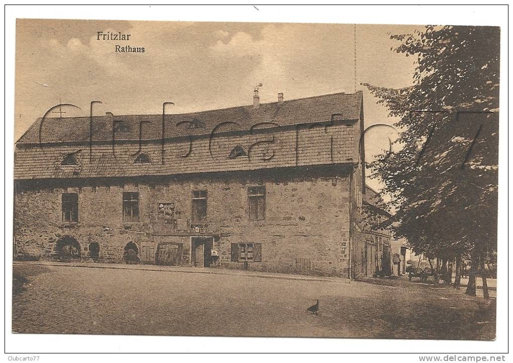 Fritzlar (Allemagne, Hesse) : Rathaus Im 1910. - Fritzlar