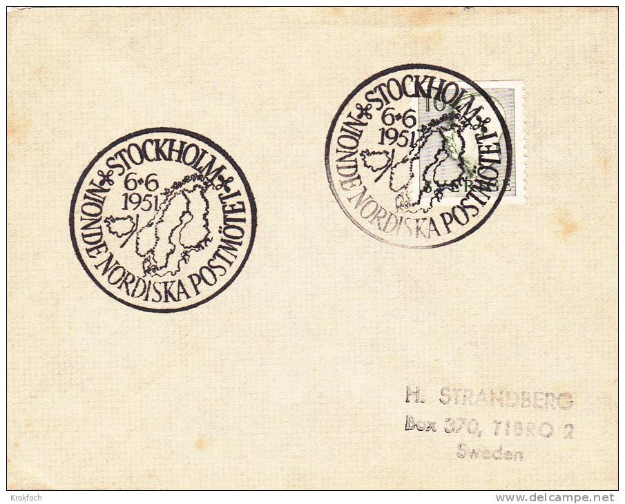 Stockholm 1951 - Skansen Godtemplardagen - Cartas & Documentos