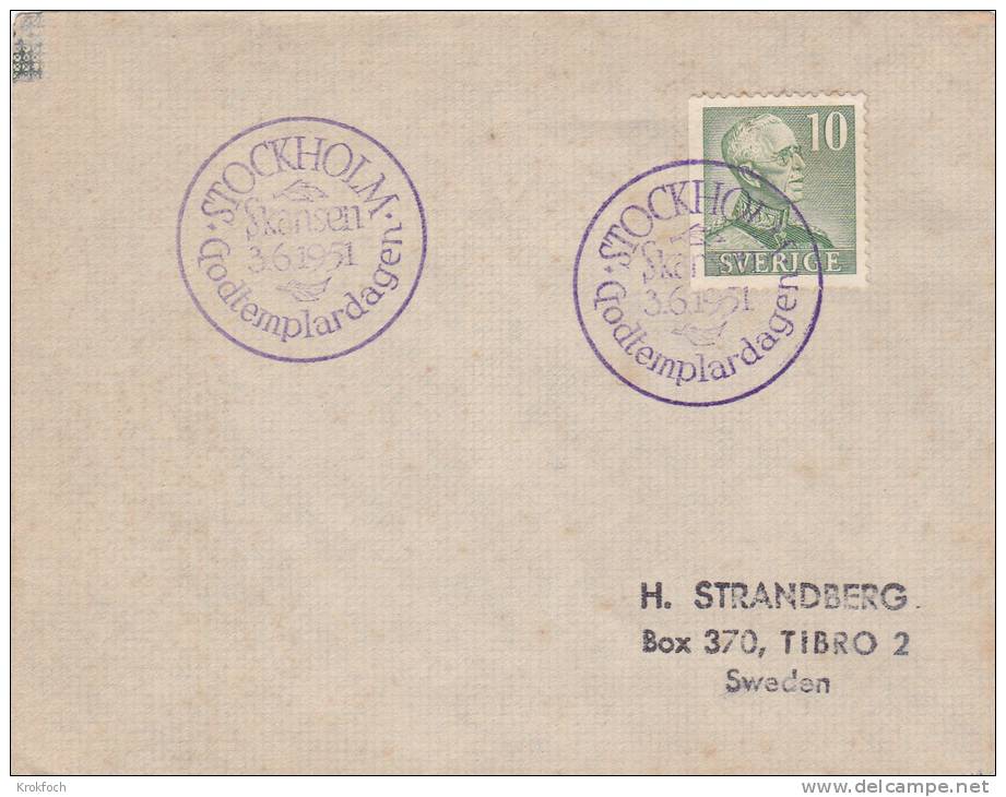 Stockholm 1951 - Nionde Nordiska Postmötet - Cartas & Documentos
