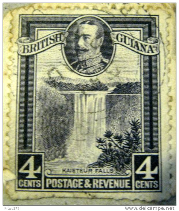 British Guiana 1931 Kaieteur Falls 4c - Used - Guayana Británica (...-1966)