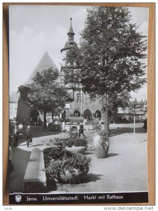 Jena/ Markt Mit Rathaus  1971 Year - Jena