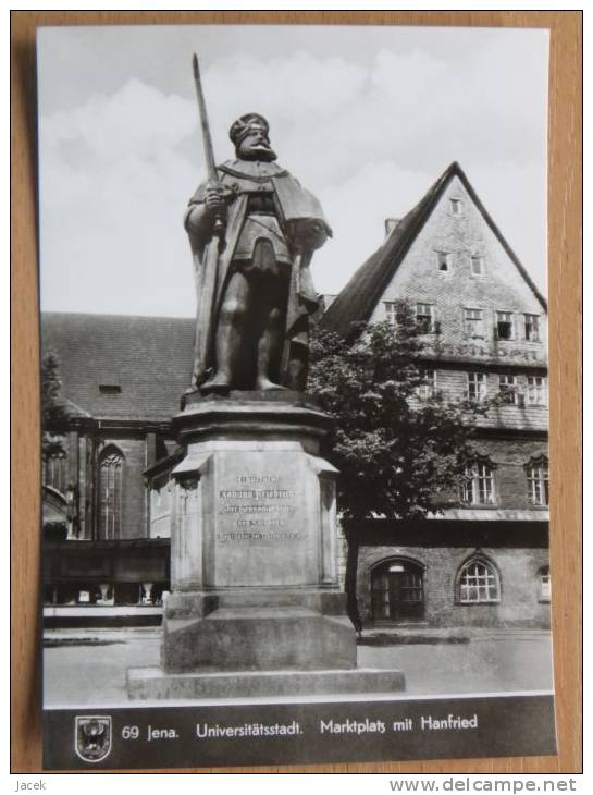 Jena/ Marktplatz Mit Hanfried  1971 Year - Jena