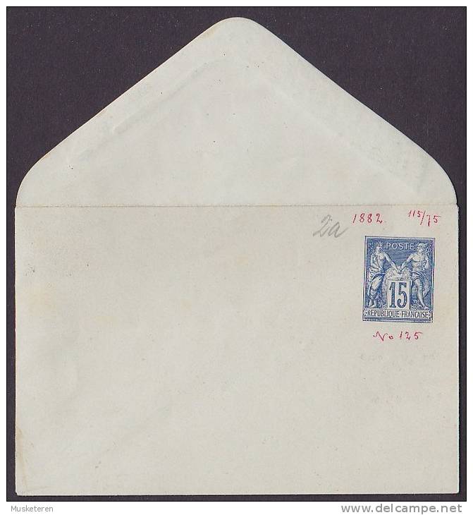 France Postal Stationery Ganzsache Entier Cover 15 C Allegorie 115 X 76 Mm (2 Scans) - Standard Covers & Stamped On Demand (before 1995)